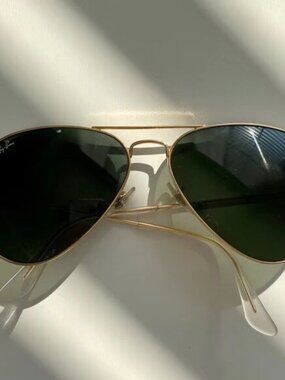 Ray-Ban 3025 Green Aviator Sunglasses 58mm